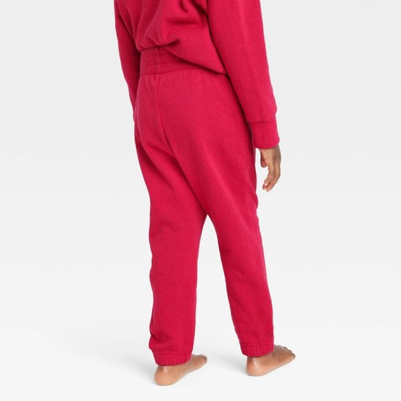 Toddler Rudolph the Red-Nosed Reindeer Jogger Pants Red 4T - Picture 4 of 7